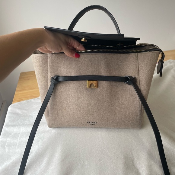 Celine Belt Bag Felt and Leather - Picture 3 of 6